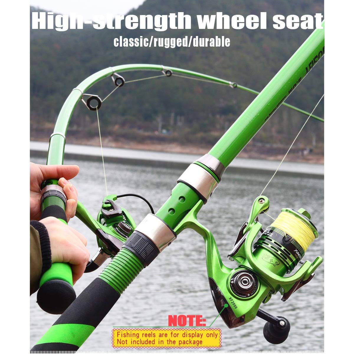 Carbon Fiber Telescopic Carp Sea Fishing Rod Pole Portable Spinning Travel Ultralight 2.1M 2.4M 2.7M 3.0M (Color : White Size : 2.1m) (White 2.1m)