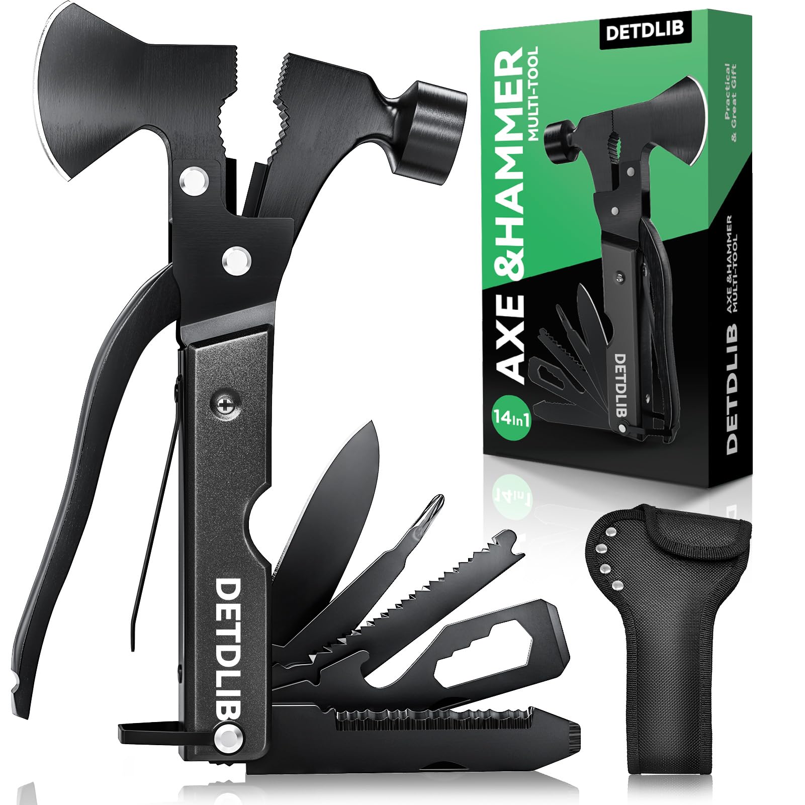 Regalos para el día del padre para papá, multiherramienta 12 en 1, regalos de cumpleaños para hombres, regalos geniales para papá, marido, esencial para camping, senderismo, regalos para él, mujeres