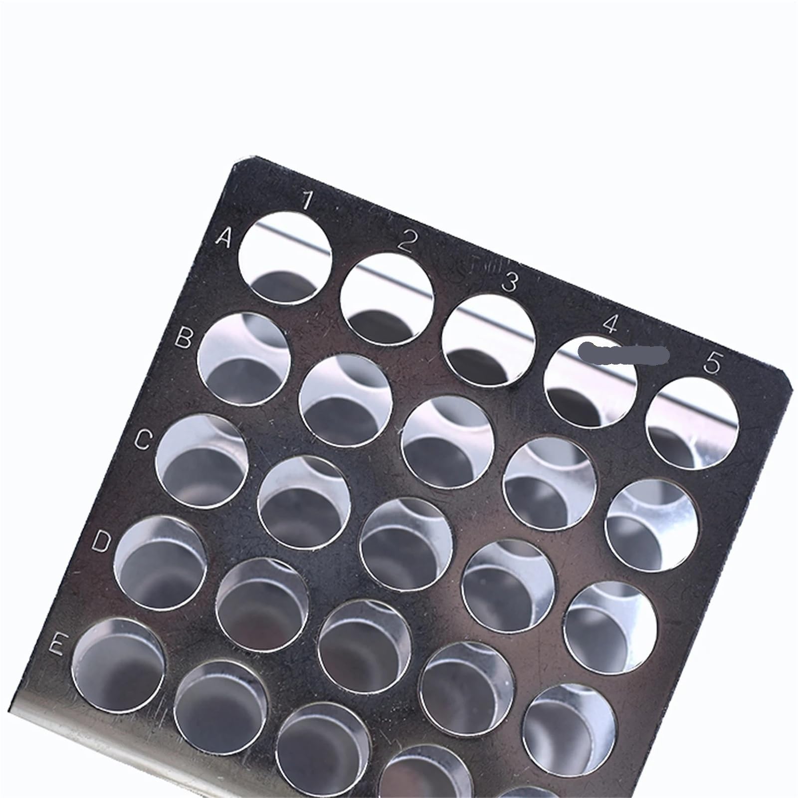 Soporte de tubo de ensayo Gradilla for tubos de ensayo acero inoxidable, rejilla científica en forma Z adecuada for 17 mm diámetro, 25 orificios, 50, 1 pieza(15mm-50Holes)