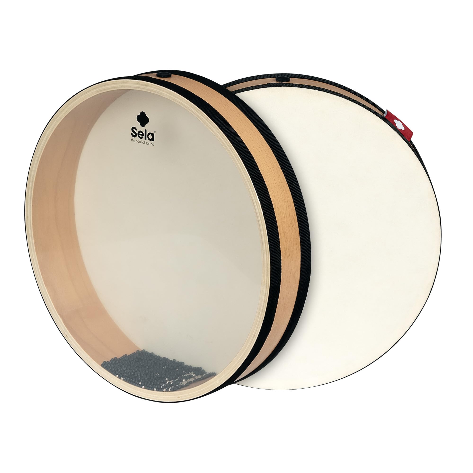 Ocean Drum 50 cm (20"), cornice in legno con pelle naturale