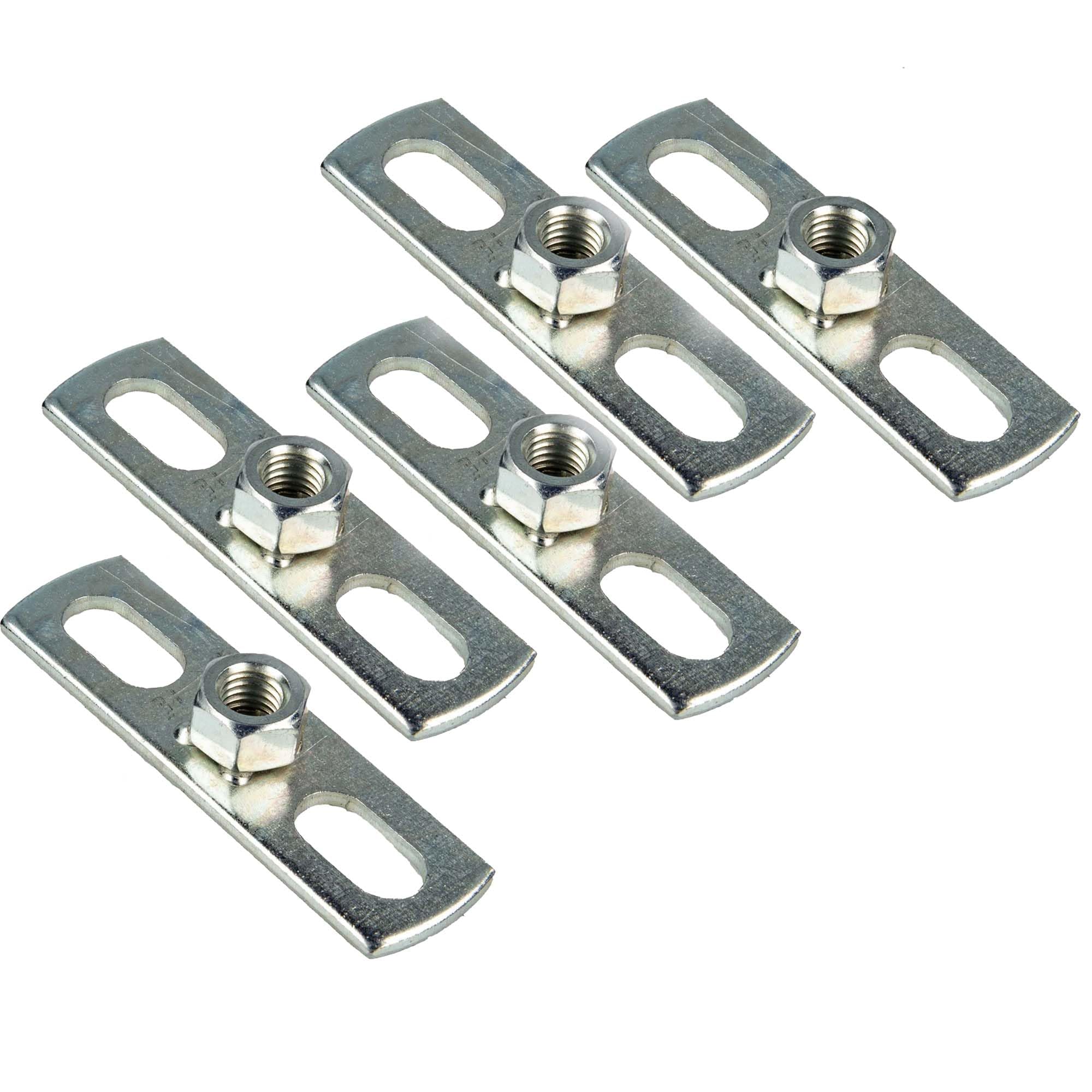 Tecuro Women's See Description 5 X Mounting Plate 70 X 20 Mm With M 8 Thread, Galvanised Steel