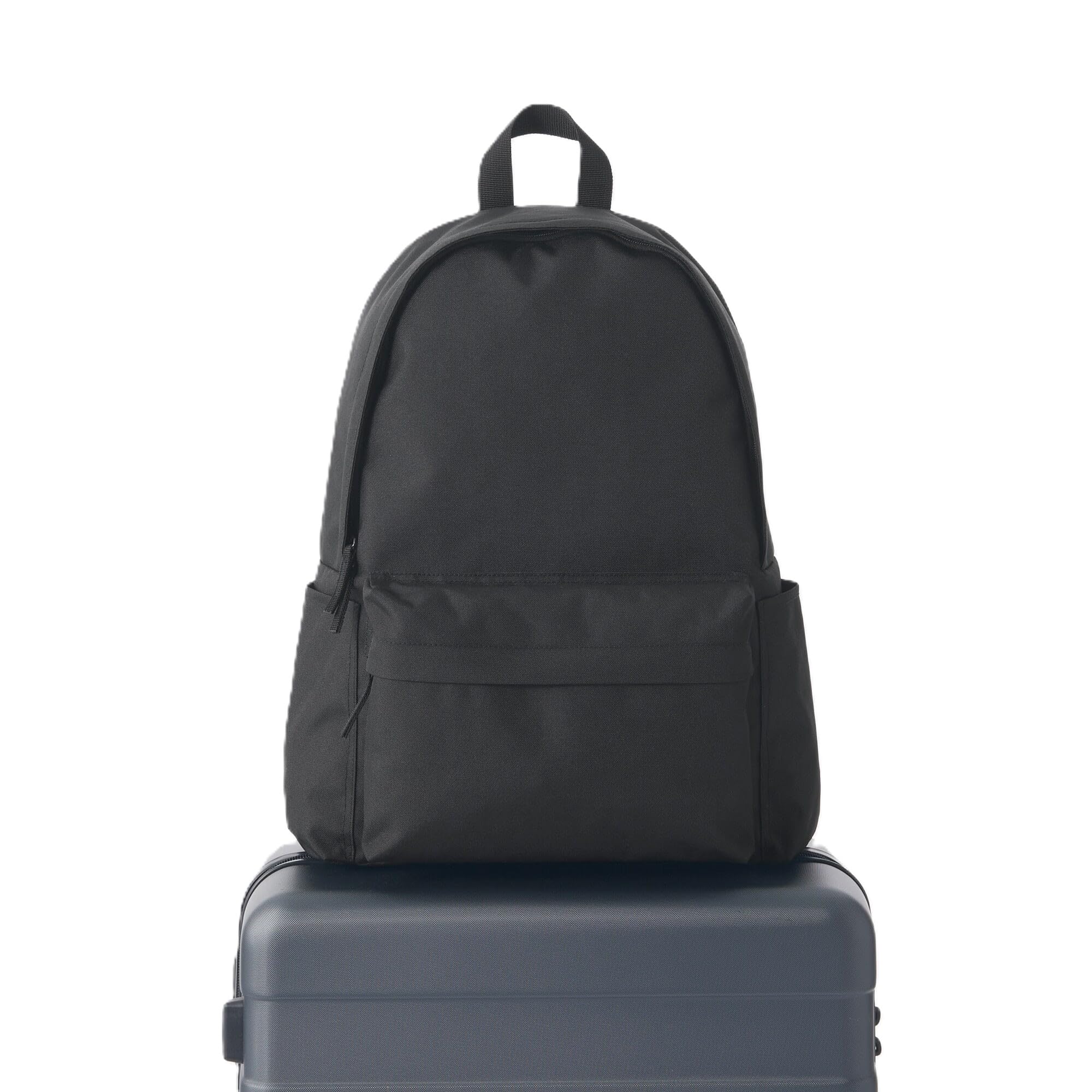 Classic Water Repellent Backpack, Black, Adjustable Padded Straps, Casual Daypack-image-31