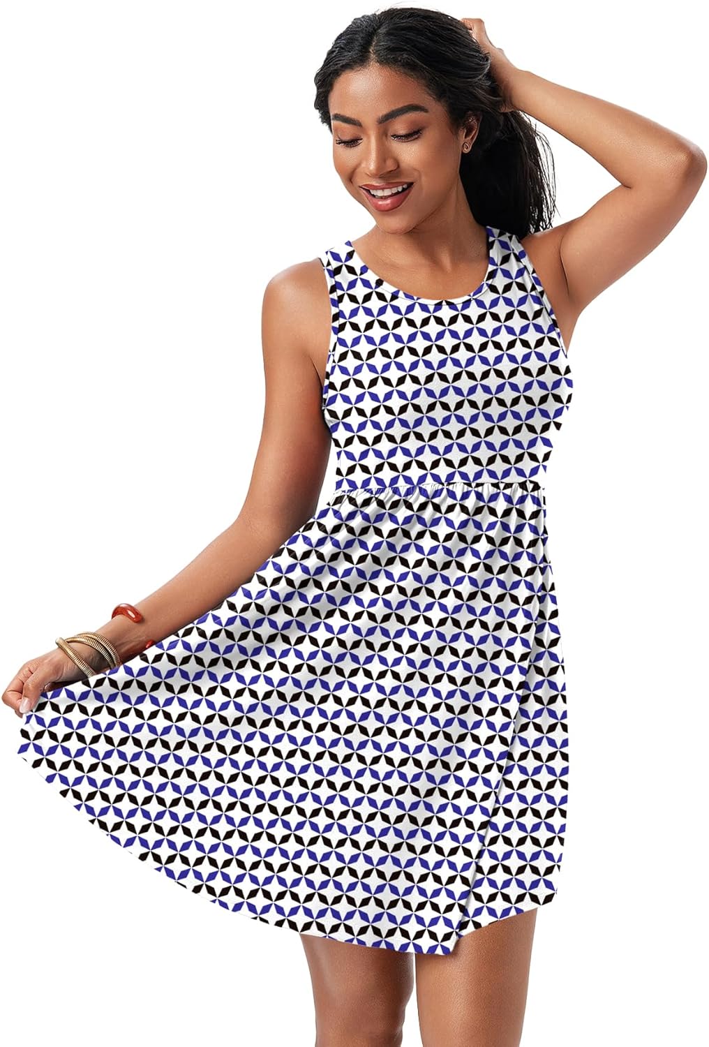 HiMONE Vacation Dresses for Women 2025 Summer Dress Women's Casual Sundresses Casual Beach Petite Sun Dress XS-2XL - Image 4