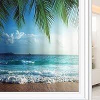 Vista 14 de The Shore - Película de privacidad para ventana de privacidad, agua exótica de playa y palmera por The Shore con imagen de paisaje de cielo claro