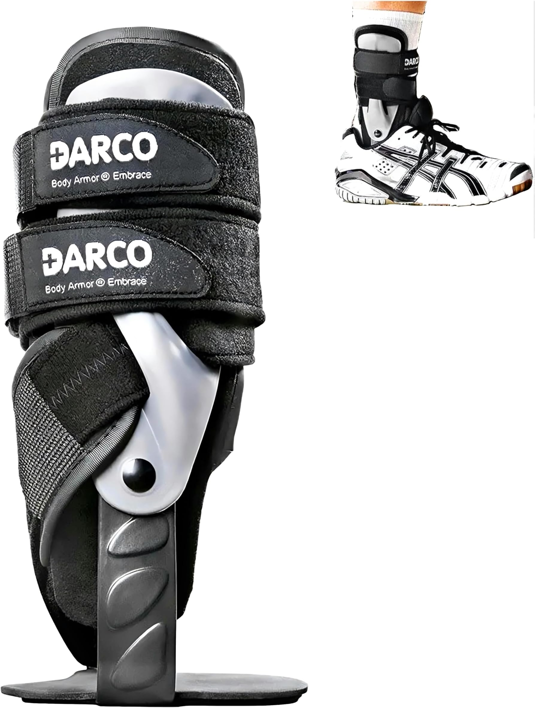 Active Sports Ankle Brace - Premium Ankle Support for ligament damage prevention and treatment - Universal (Left or Right Foot) Football, Rugby, Athletics, Boxing and more (Right - Large - 10-13)