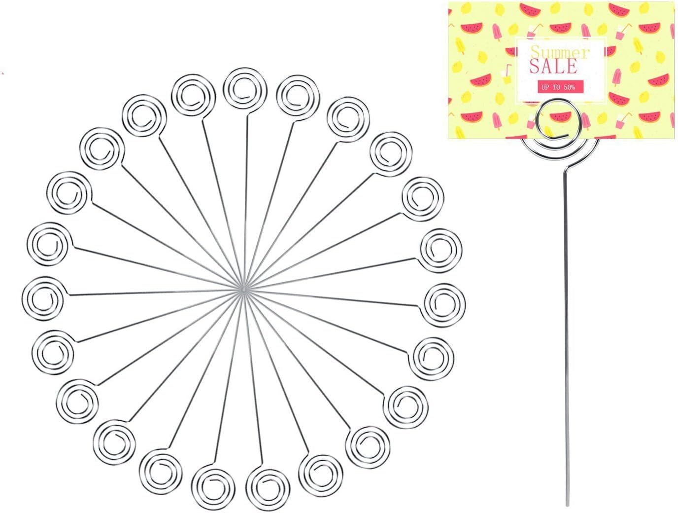 50pcs Round Shape Memo Clip Holders, as Cute Memo Clips, Photo Note Display Holders, for Holding Paper Note, Photos, Pictures, Memos