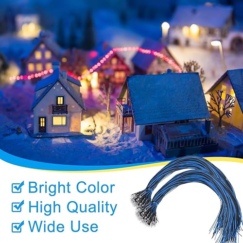 Miniatura 3 de Riakrum Kit de 220 luces LED de 12 V, 100 diodos emisores precableados, luces LED individuales con 100 soportes LED de plástico, 20 soportes de