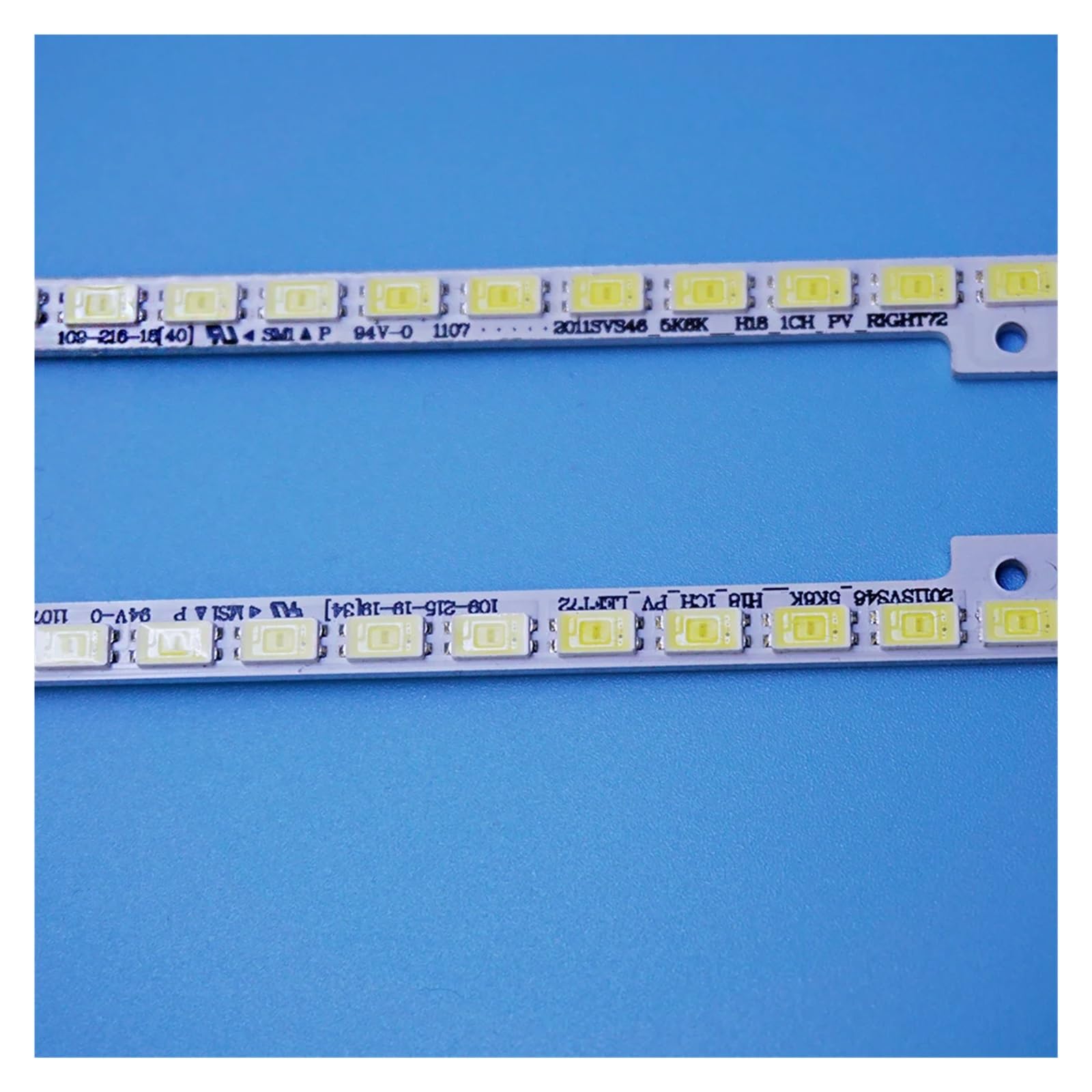Wymienne oświetlenie LED do lodówki, Paski podświetlające LED do UE46D5000 UE46D5500 510 mm 72 koraliki LED 3 V opakowanie 2 szt.(20 Pcs)