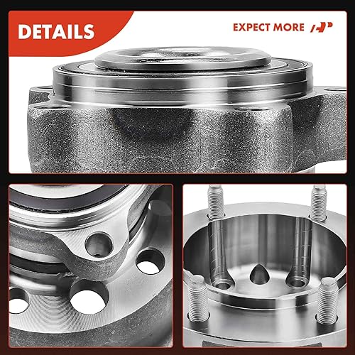 Miniatura 8 de A-Premium Cojinete de rueda delantera y conjunto de cubo con 6 lengüetas compatible con Ford Transit-250 2015, Transit-350 2015-2017, Transit-350 HD