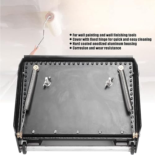 Miniatura 2 de Hitoxi - Caja de acabado plano para paneles de yeso, barro compuesto de masilla en polvo, herramienta profesional de enlucido de pared, raspador,