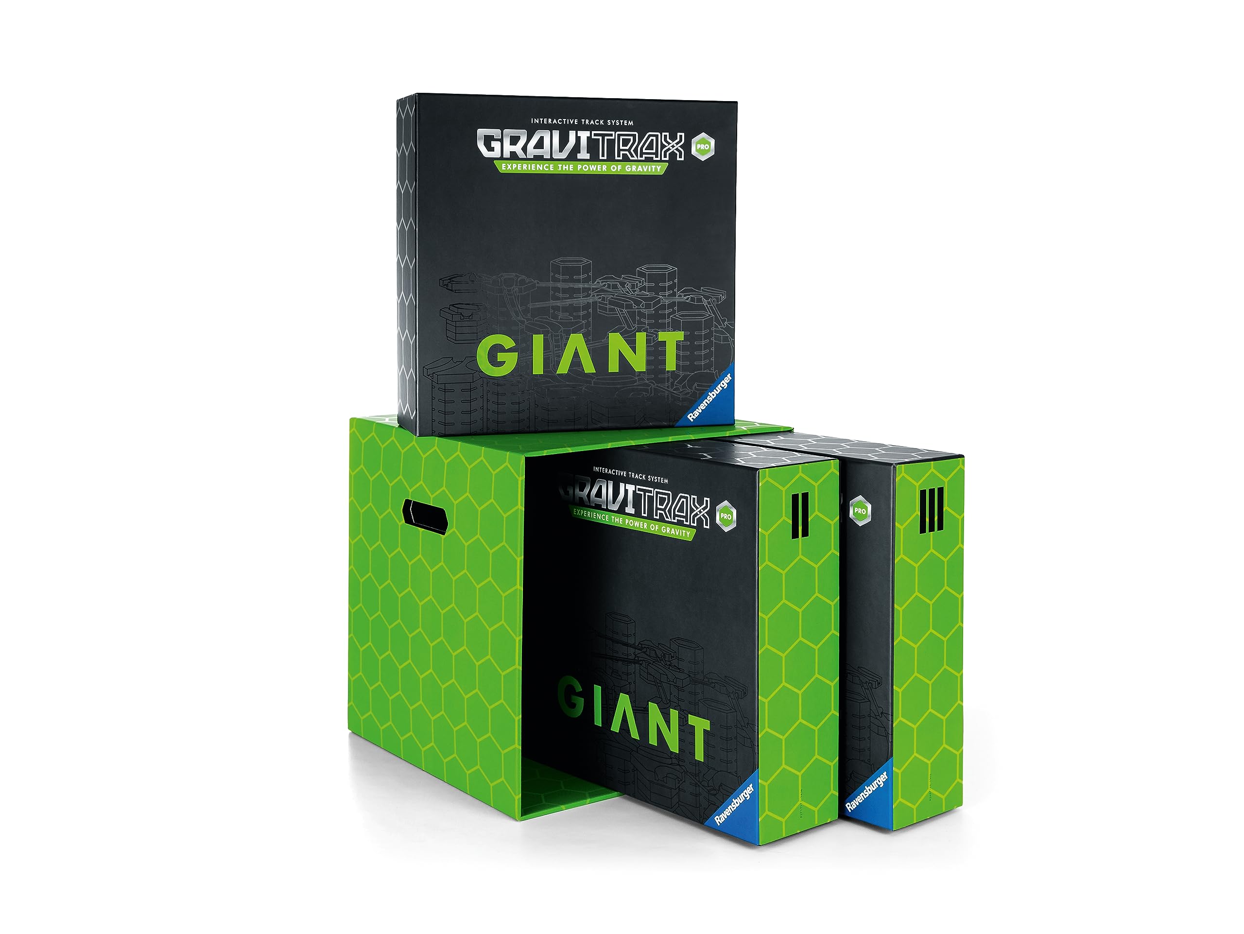 Ravensburger GraviTrax PRO Starter-Set Giant- Erweiterbare Kugelbahn für Kinder, Interaktive Murmelbahn, Lernspielzeug und Konstruktionsspielzeug ab 8 Jahren