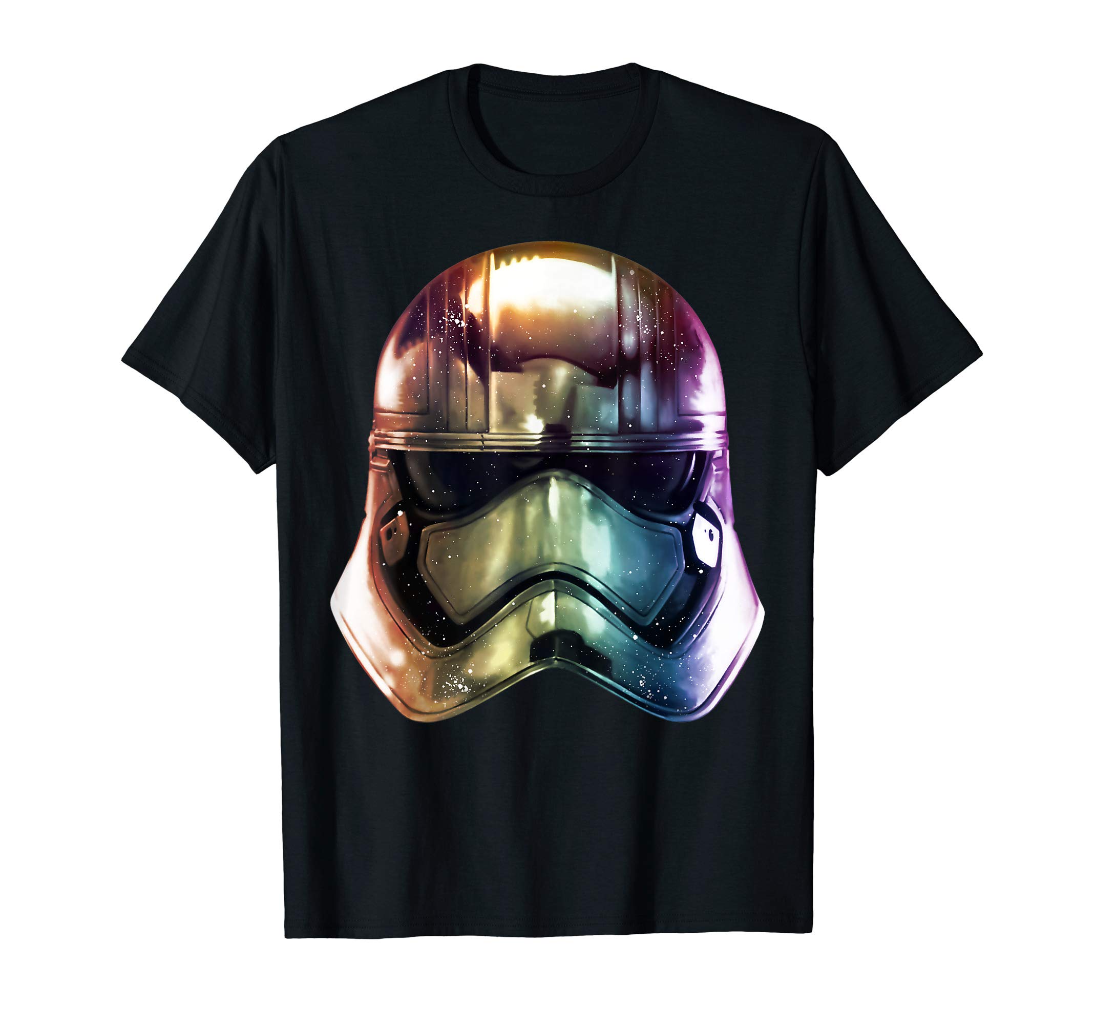Star Wars The Force Awakens Captain Phasma Helmet Gradient T-ShirtOEKO-TEX STANDARD 100