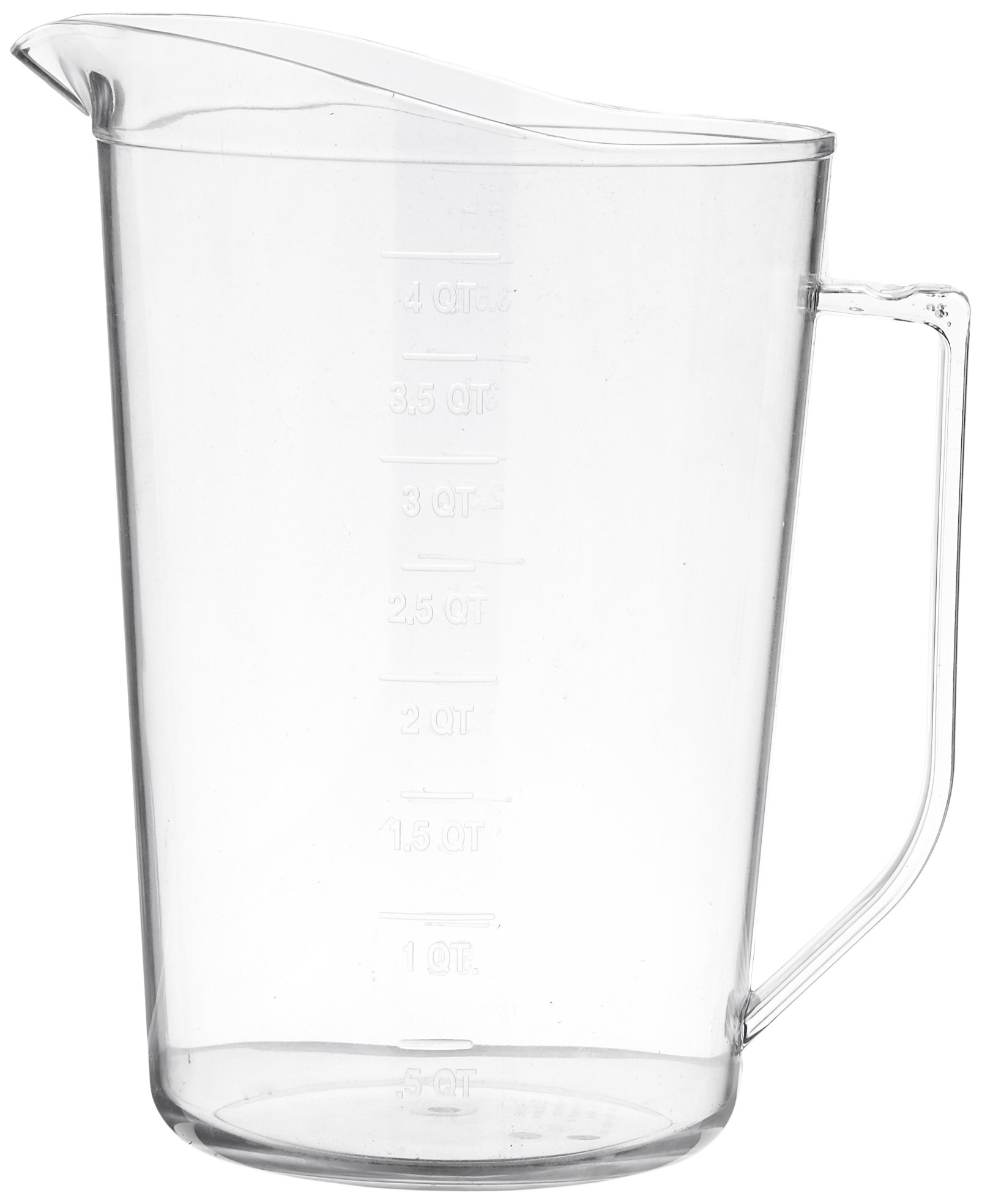 Crestware Poly Measuring Cup, 4 quart, Clear