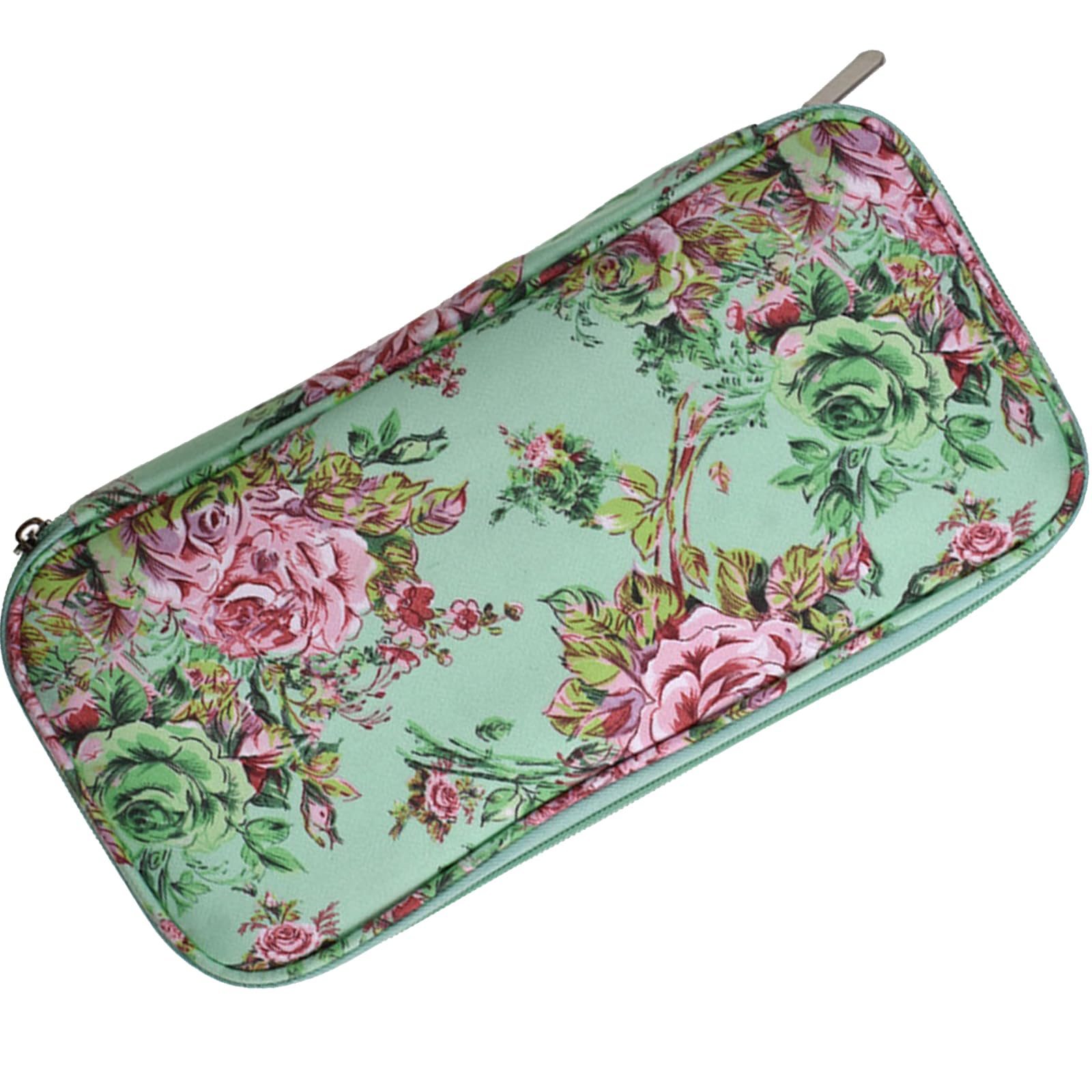 Limtula Stylish Knitting Needle Storage Bag with Spacious Interior Oxfords Fabric Zippers Closures for Crochet and Knitting Tool Yarns Needle Holders