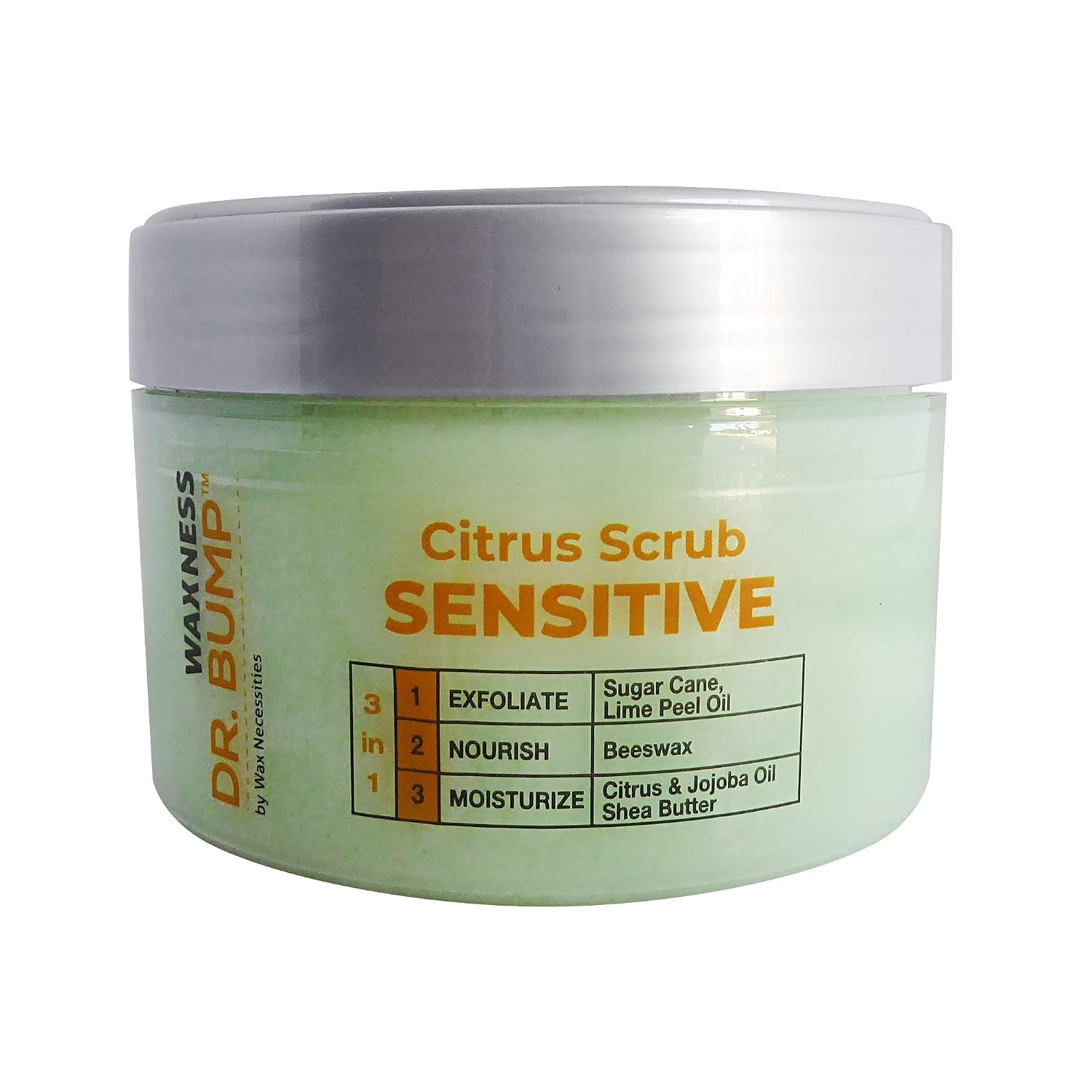 Waxness Dr. Bump Coconut Deep Exfoliating Scrub – Professional Pre & Post Wax Care – 8.8 oz (250 g) – Made in Italy
