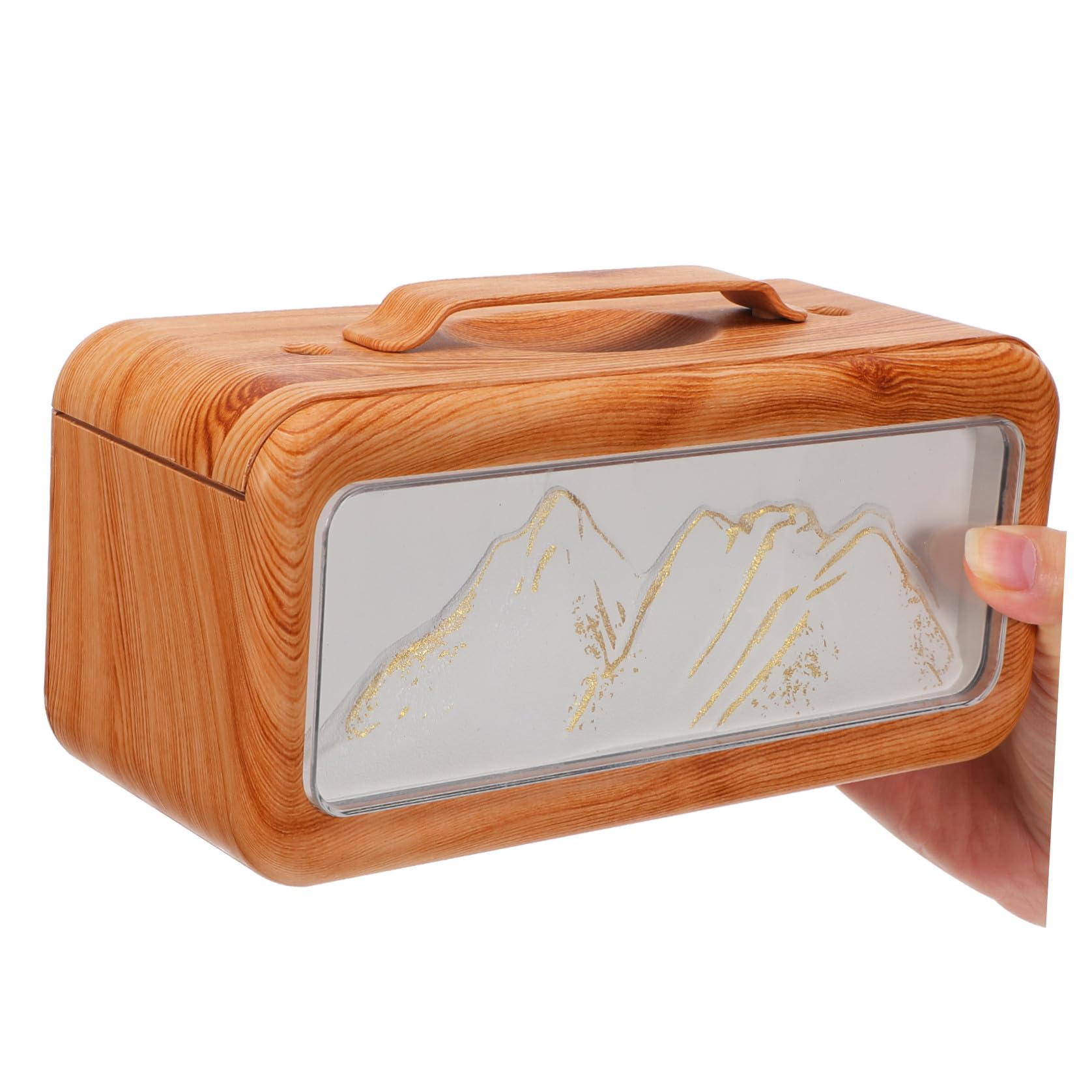 Humidificador Portátil y Capacidad de 600 Ml Tecnología de Doble Pulverización Diseño de Textura Madera y de para Habitación Adecuado para y Coche