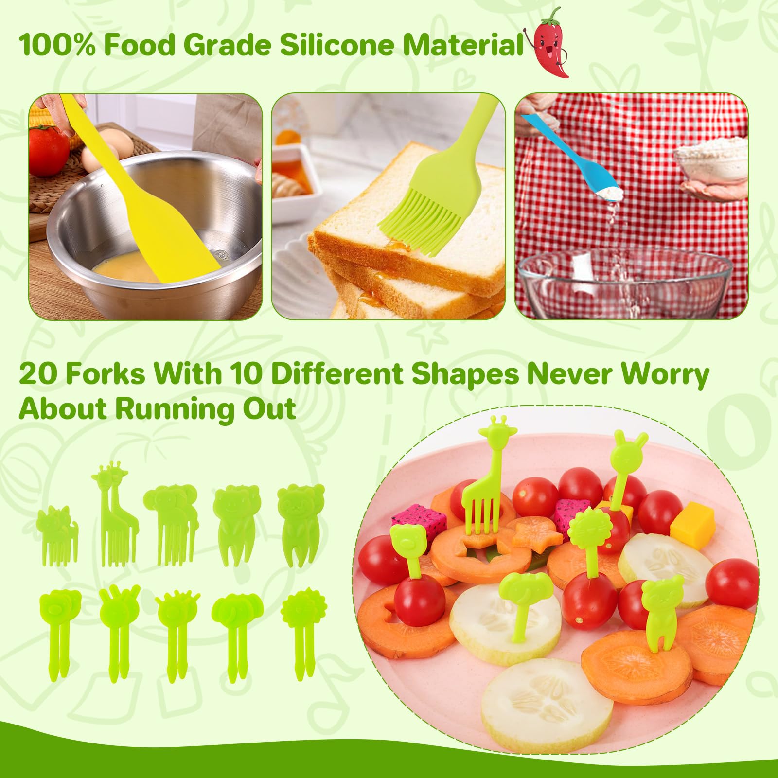 Montessori - Set di 20 coltelli da cucina per 2-3-4 anni, tagliere e pelapatate in legno