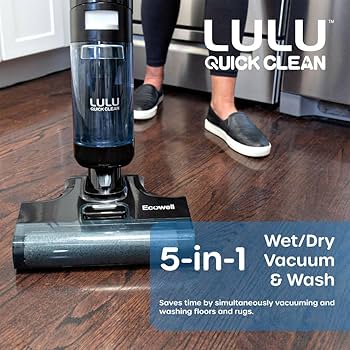 新品 Ecowell LULU 乾湿両用バキューム＆ワッシャー 家庭用 水拭き Amazon | Ecowell LULU乾湿両用スティッククリーナー 掃除機