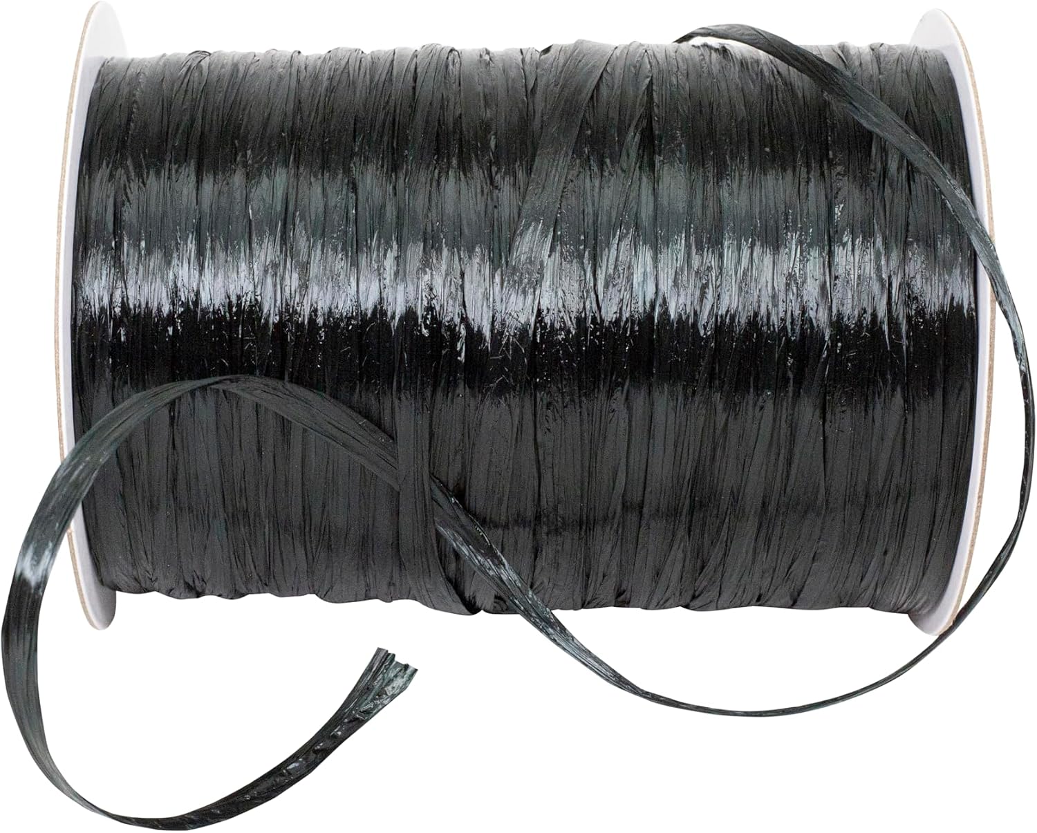 Reliant Ribbon 25769-031-01C Raffia Prime - Pearl Ribbon, 1/4 Inch X 100 Yards, Black