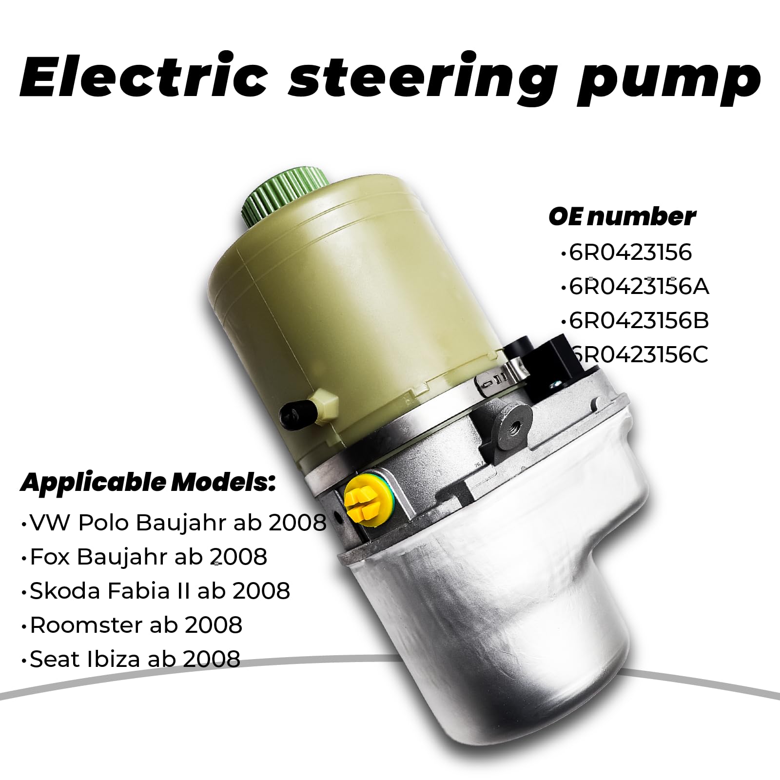 Elektrische Servopumpe Hydraulische für Polo Fox Fabia 2 Roomster Ibiza 6R0423156 6R0423156A 6R0423156B 6R0423156C Servolenkung Pumpe Lenkungspumpe