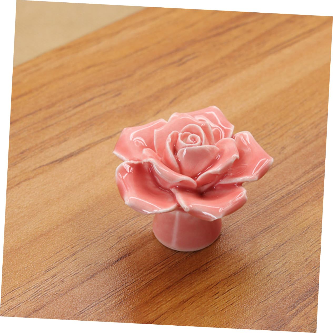 6 Pezzi Manico in ceramica rosa maniglia per tirare la porta pomelli per porte per armadi decorativo antico toeletta maniglia porta maniglie pomelli per cassetti