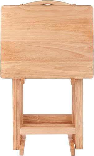 Miniatura 4 de Juego de mesa de 5 piezas para televisor de la marca Winsome Wood , Madera, Natural Natural,Negro -,Nuez