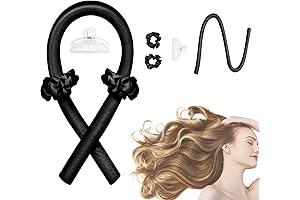 CORATED Sleepy Bamboo Silk Tie Headband Curlers - Enhancing Natural Beauty Overnight