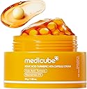 medicube Capsule Cream with Kojic Acid & Turmeric for Uneven Skin Tone | Tone Renewal & Radiance Care for troubled skin | Turmeric, Kojic, Vitamin C | Korean Skincare, 1.86 oz