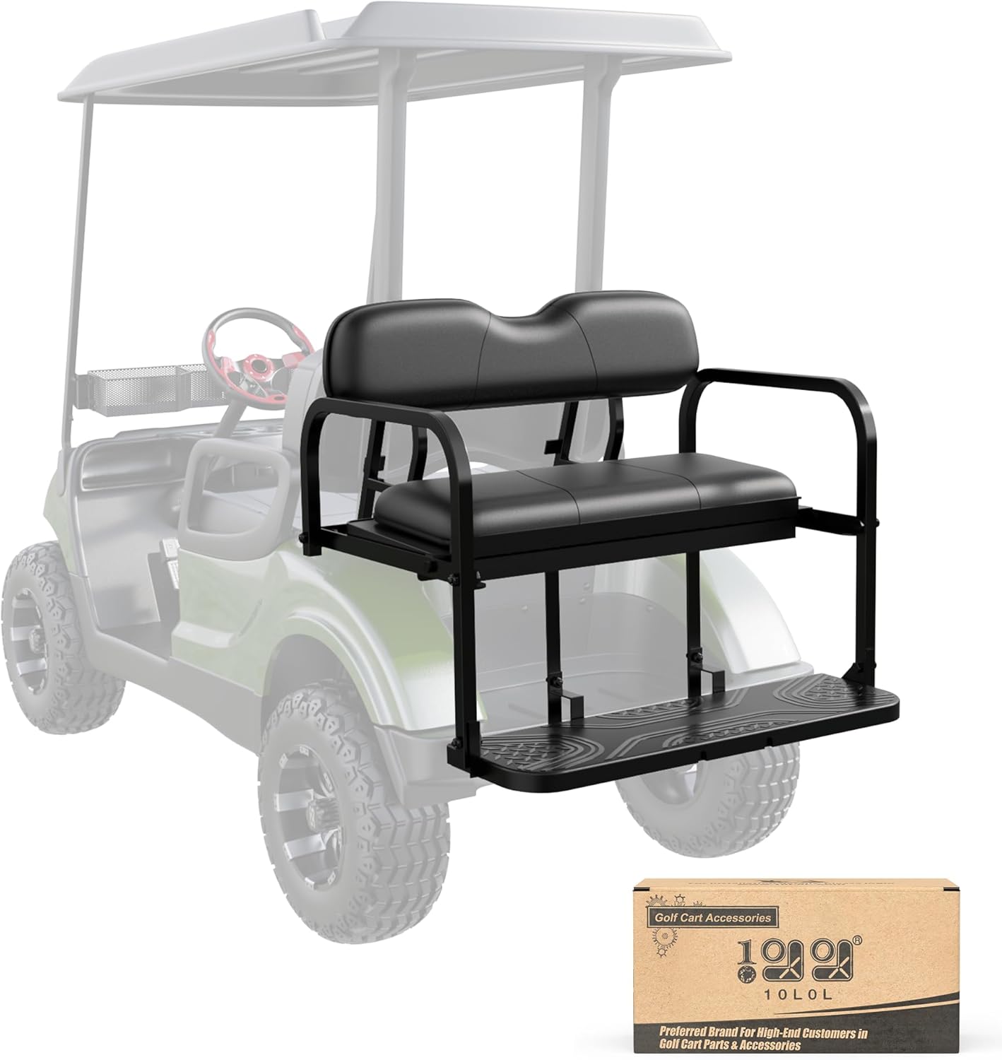 10L0L Golf Cart Rear Seat Kit- Golf Cart Flip Folding Rear Back Seat for Yamaha G29