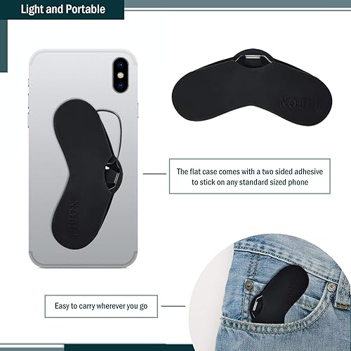 Miniatura 5 de Noble - Lentes de lectura ultra delgados y planos, delgados y flexibles, sin brazos (2 pares), comodidad mejorada, para lector de tamaño de bolsillo