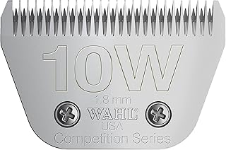WAHL Competition Blade, Number 10 W, Full Tooth Wide, Blade Set Animal Clipper, 1.8mm, Replacement Blades, Spare Clipper Blade, Pet Clipper Spares, Stainless Steel, Rust Resistant, Precise Cutting