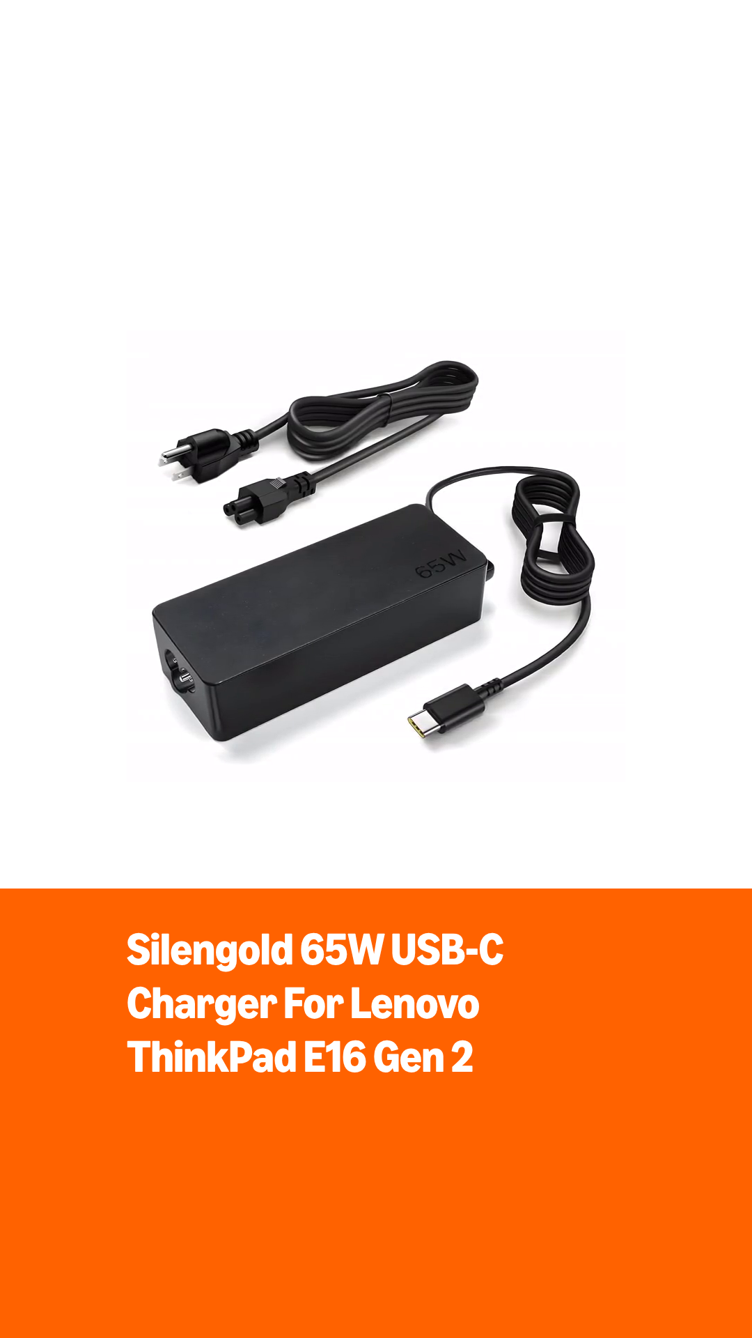 Amazon.com: 65W USB-C Charger for Lenovo ThinkPad E16 Gen 2 21M5