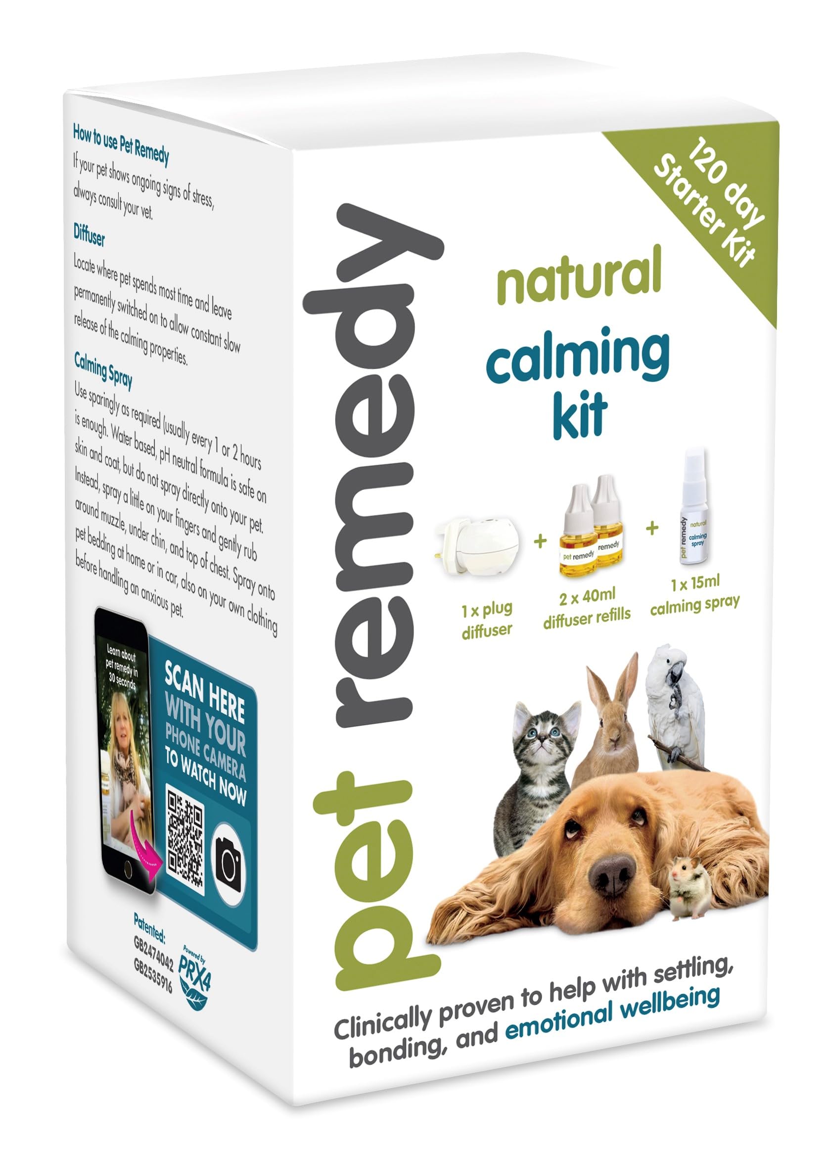 Pet RemedyNatural De Stress & Calming 120 Day Starter Kit