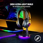 Razer Kraken V3 X Wired USB Gaming Headset: 285g Lightweight Build - Triforce 40mm Drivers - HyperClear Cardioid Mic - 7.1 Surround Sound - Chroma RGB Lighting - Black