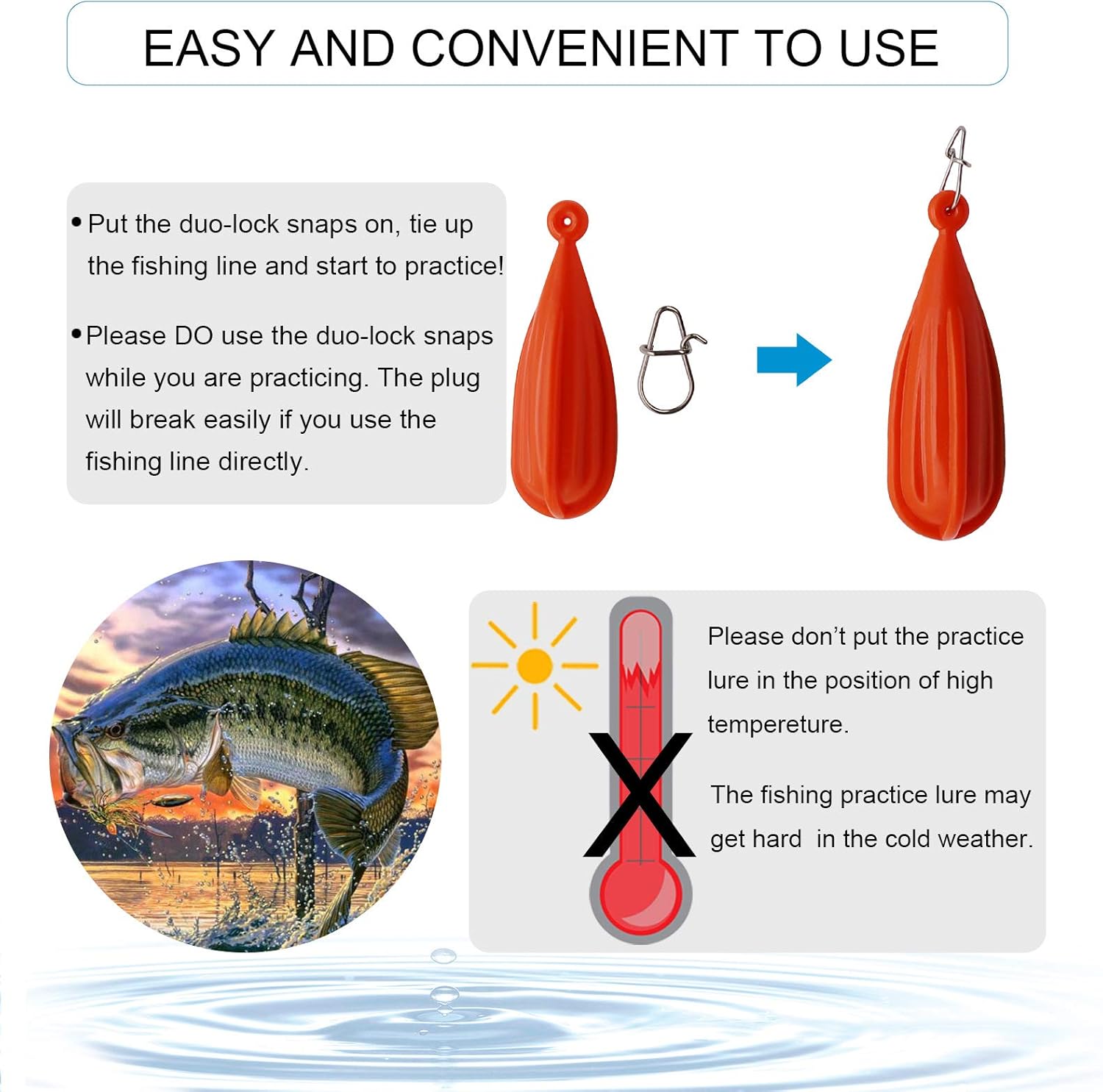 Dovesun Fishing Practice Plug PVC Fishing Practice Casting Plug for Kids Red 6PCS : Sports & Outdoors