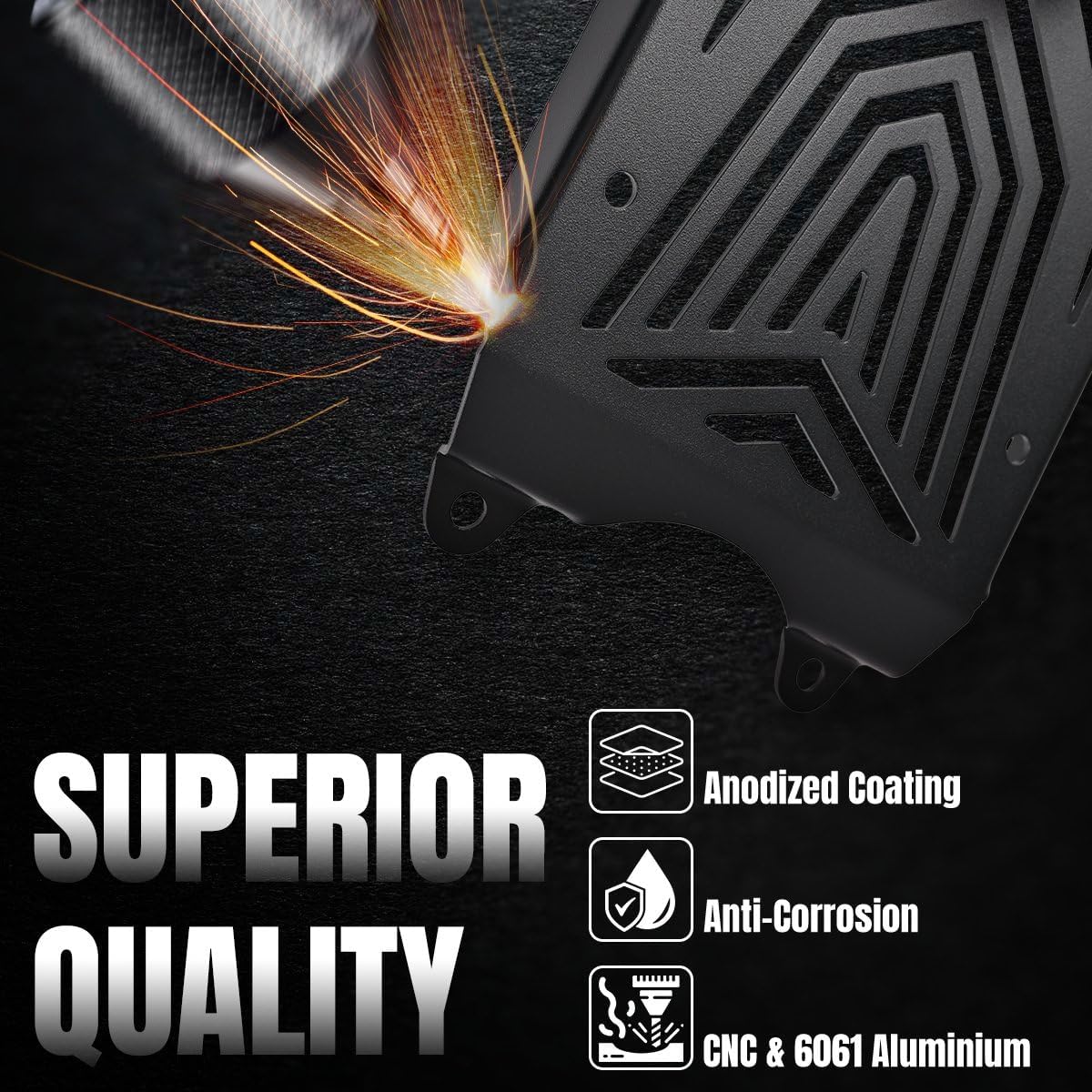 Canitu Controller Cover,Motorcycle Dirt Bike BIllet Aluminum Controller Guard Case Protector Replacement for Sur Ron Light Bee X LBX Segway X260 X160