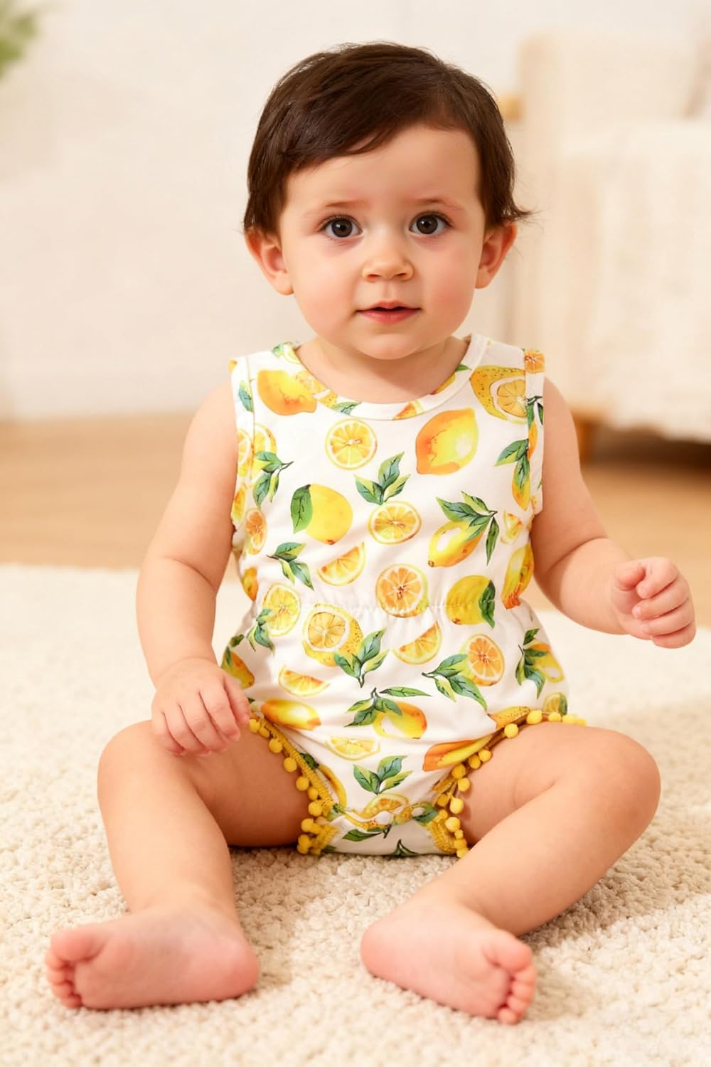 BFUSTYLE Baby Girl Clothes 0-24 Months Outfit Sleeveless Infant Romper image 2