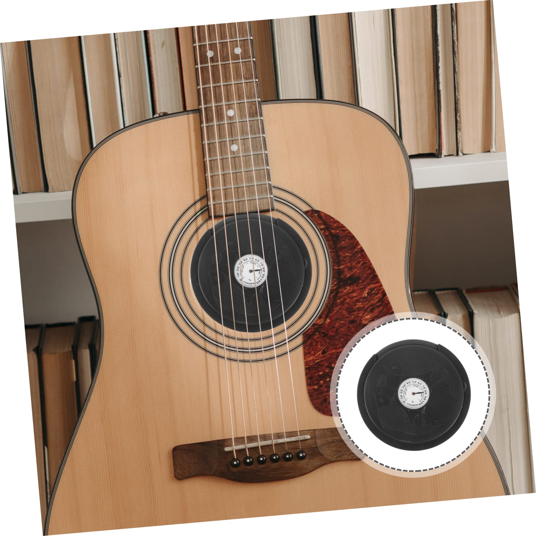 SUPVOX 5pezzi Umidificatore Per Chitarra Acustica Con Igrometro Accessorio Per Manutenzione Strumento Musicale Previene Rotture e Deformazioni Facilita La Della Chitarra