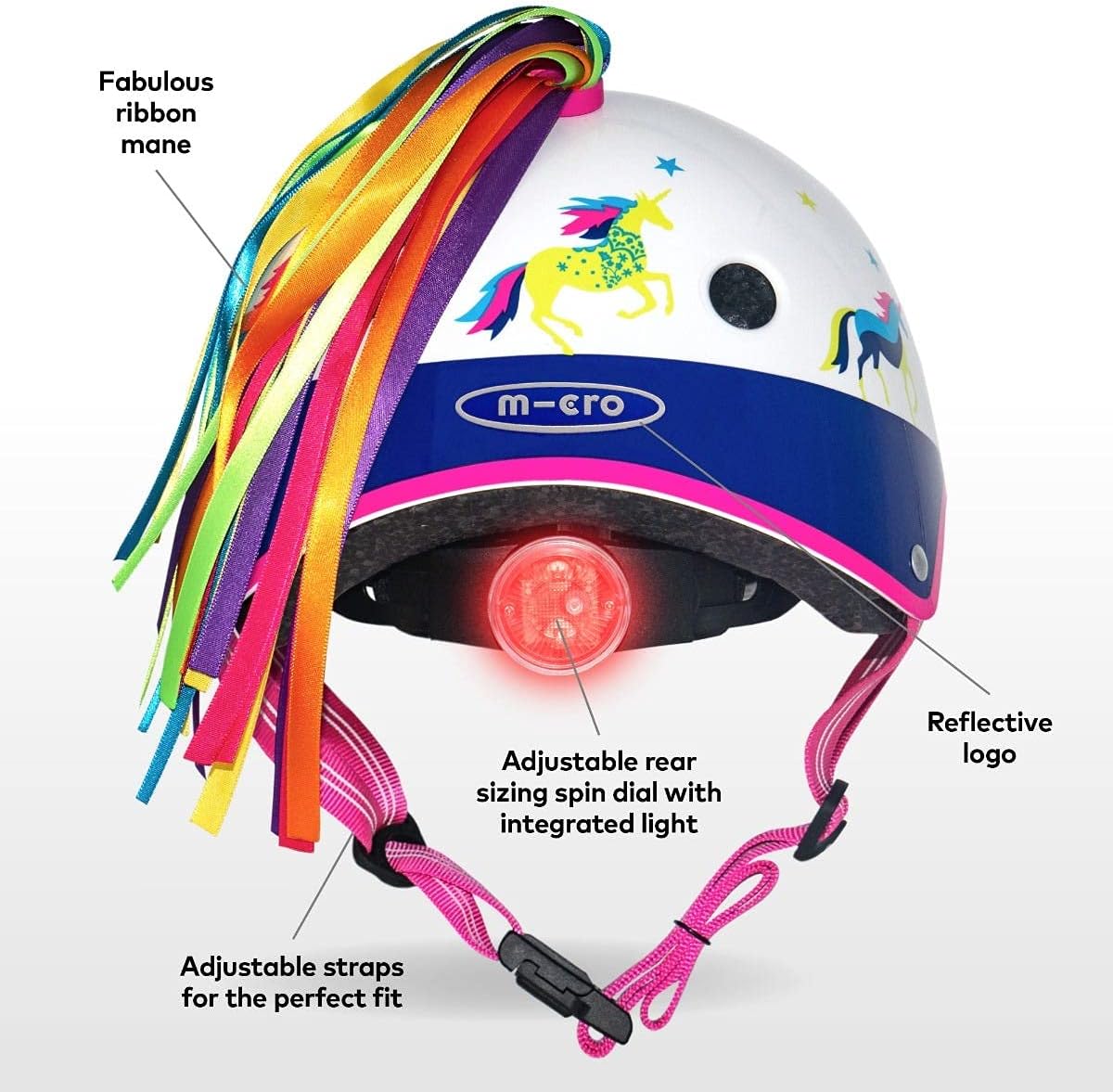 Skates, Skateboards & Scooters Helmets Micro Deluxe 3D Unicorn Helmet