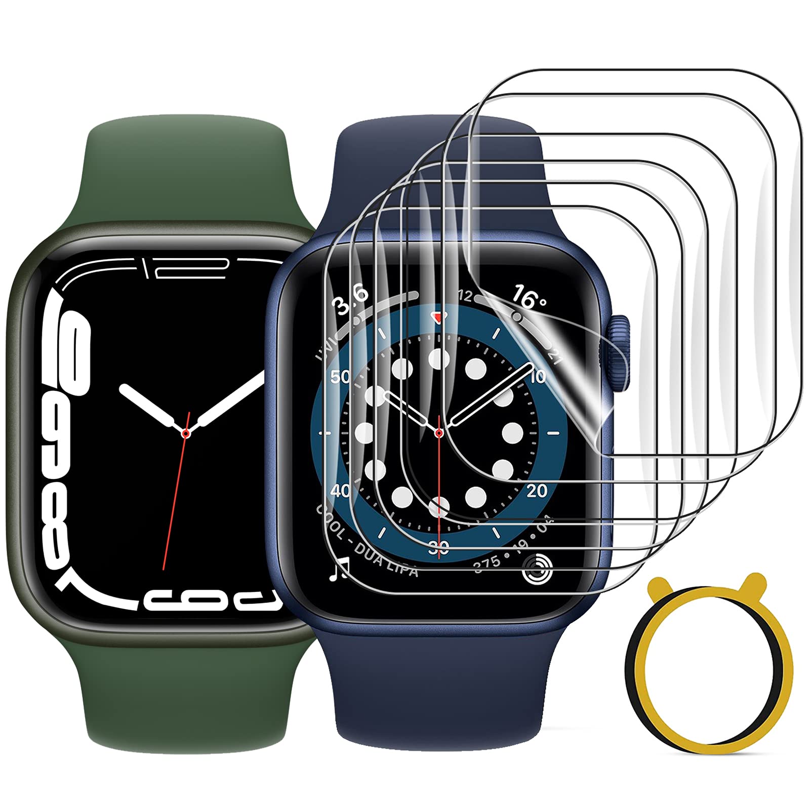 FITA 9 Pezzi Pellicola Protettiva compatibile con Apple Watch  45mm/44mm/42mm, Antigraffio HD TPU Sensibile al tatto Protezione Schermo  compatibile con Apple Watch Series 7/6/5/4/SE/3/2/1 : Amazon.it: Elettronica
