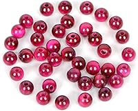 Vista 36 de AD Beads Cuentas de gema natural de 8 mm redondas sueltas con gran agujero de 2,5 mm, 40 piezas (turquesa africana)