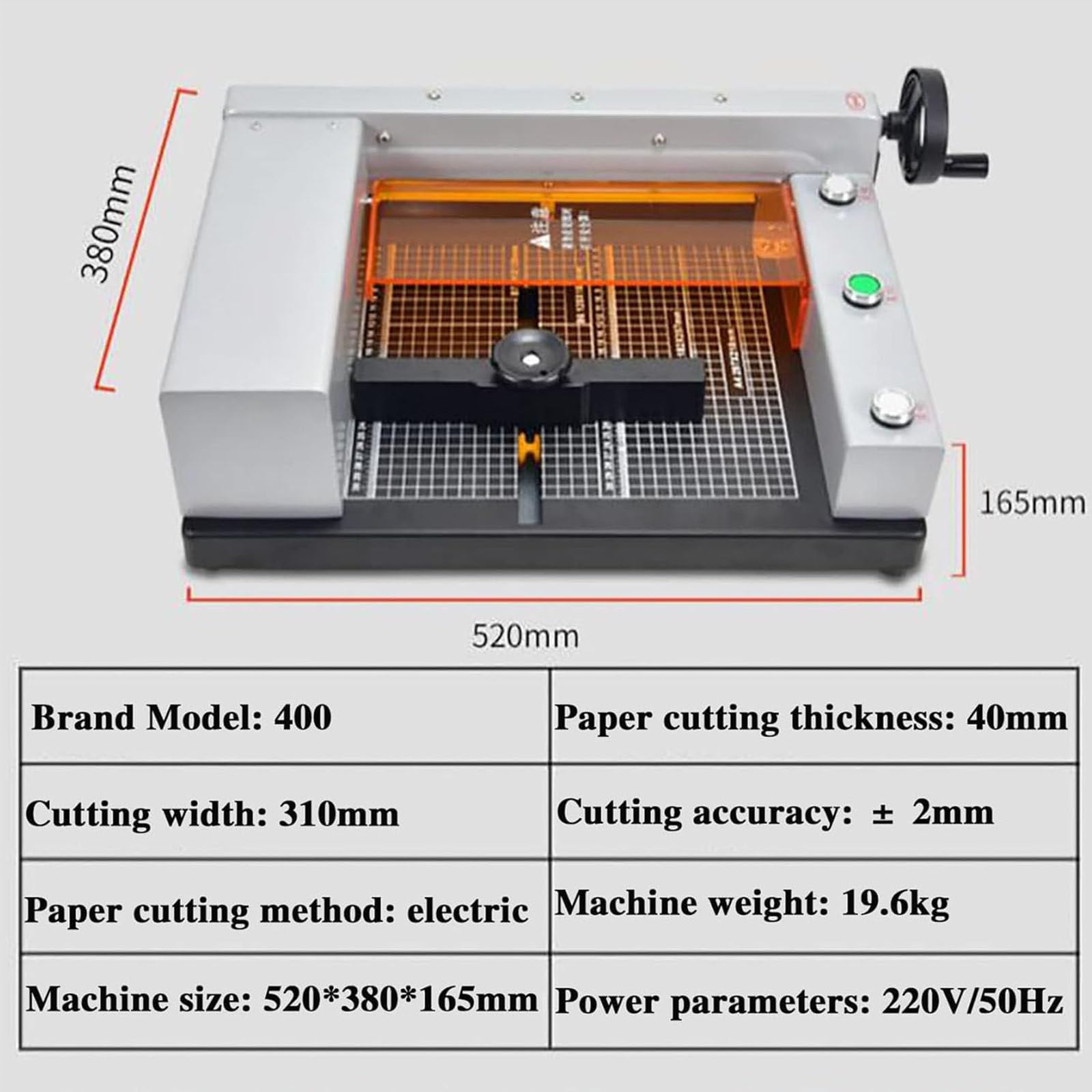 Taglierina per carta completamente automatica per documenti A4, libri e biglietti da visita, macchina da taglio per risparmiare lavoro