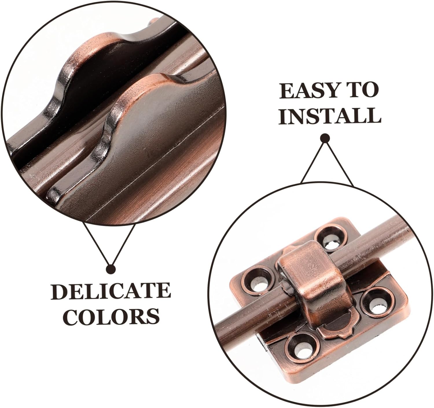 Heavy Duty Gate Latch Deadbolt Latch for Entrance Door Self-Locking Mechanism Door Lock Zinc Alloy Easy Install Gate Floor Insert