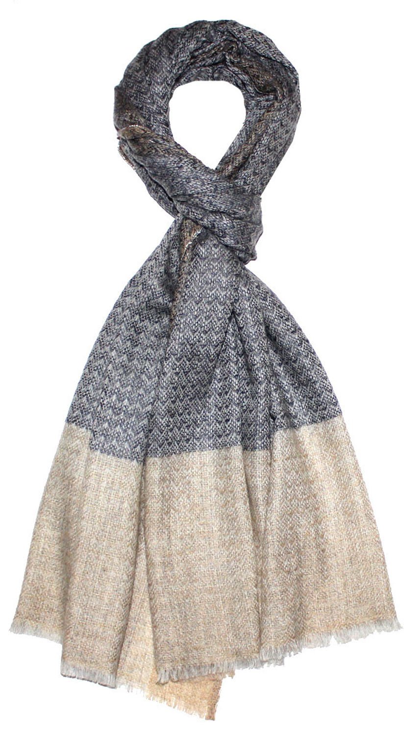 Lorenzo Cana Sciarpa da uomo, 100% cashmere, soffice, leggera, calda, in cashmere, in fibra naturale