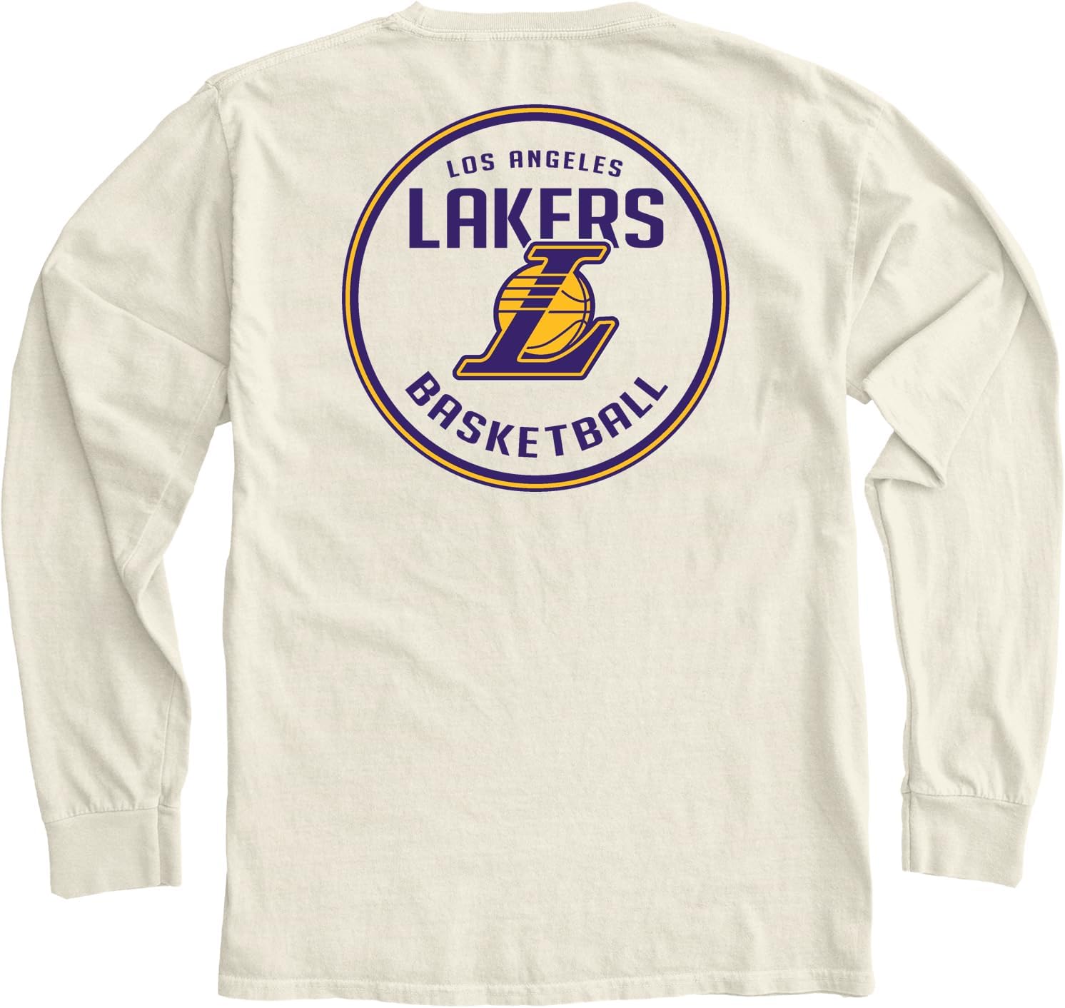 Blue 84 NBA Unisex-Adult NBA Officially Licensed Long Sleeve T-Shirt Ringspun Front/Back Ivory - Image 5