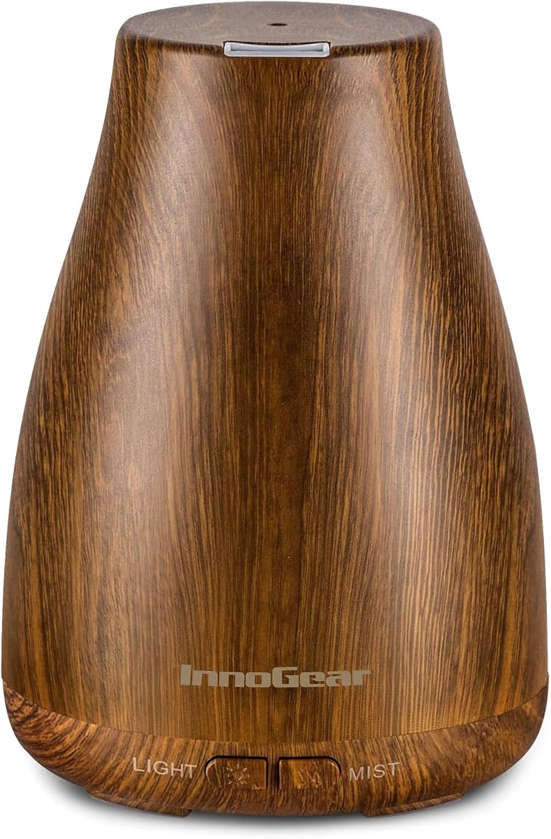Essential Oil Diffuser Ultrasonic Diffusers for Home Scent, Bronze | Cool Mist Humidifier, Aromatherapy, Large Room, Run up to 8hrs, Waterless Auto Off, 7 Lights, Living Room, Quiet Operation