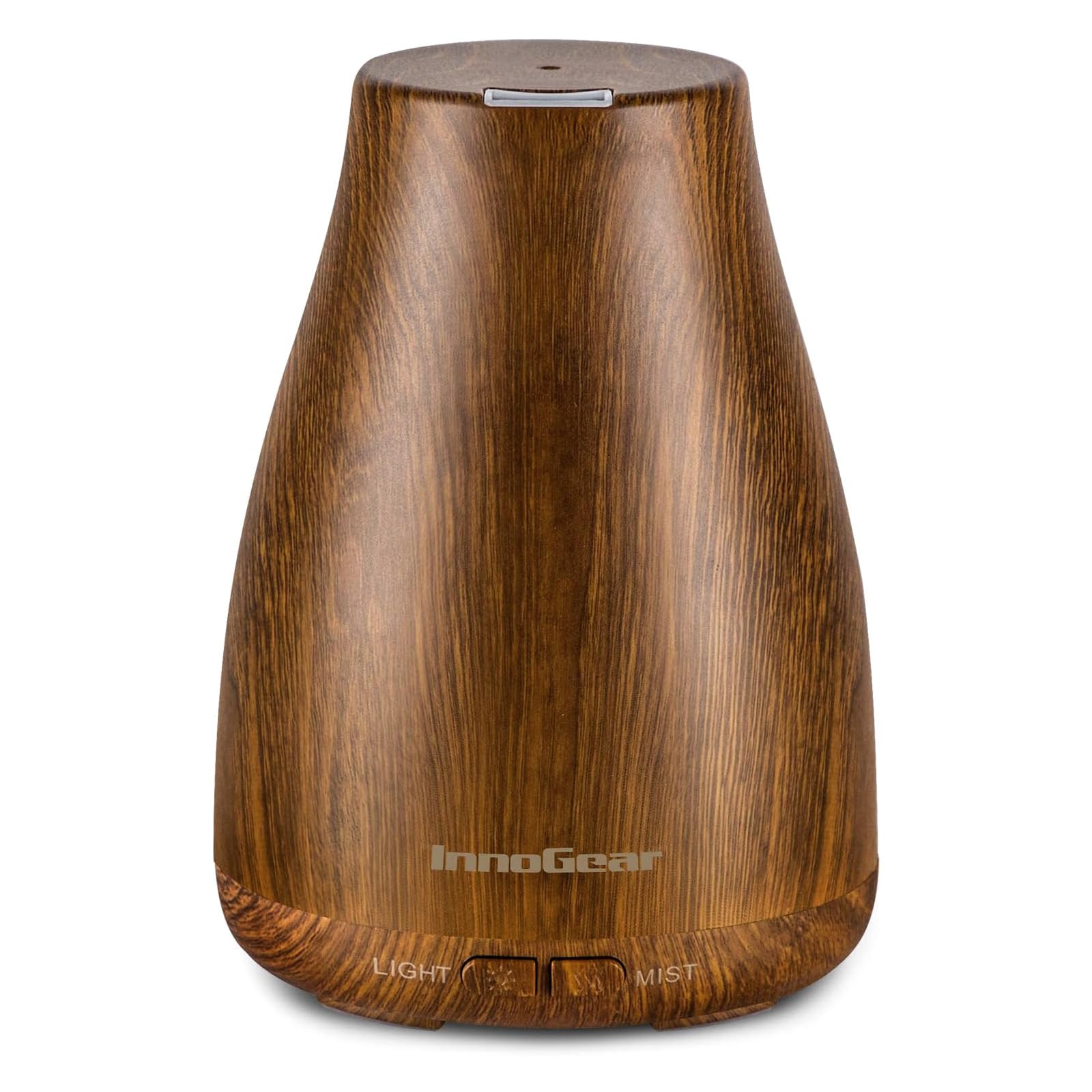 Essential Oil Diffuser, Ultrasonic Diffusers for Home Aromatherapy Humidifier for Bedroom Room 7 Colors LED 2 Mist Mode Auto Off, Bronze