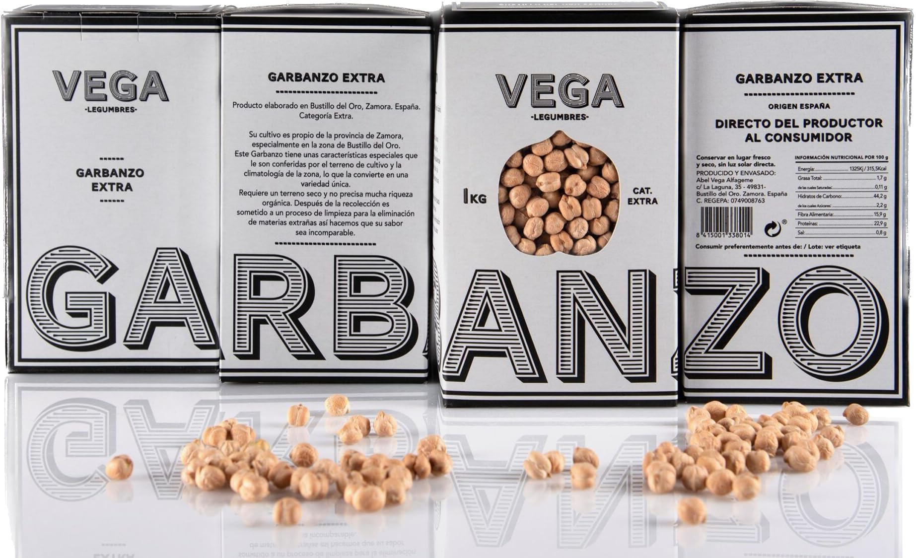 GARBANZO CASTELLANO EXTRA Exquisito garbanzo con una textura incomparable 2 kG.