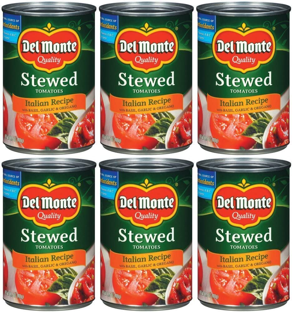 Del Monte Stewed Tomatoes Italian Recipe, 14.5 oz (411 g