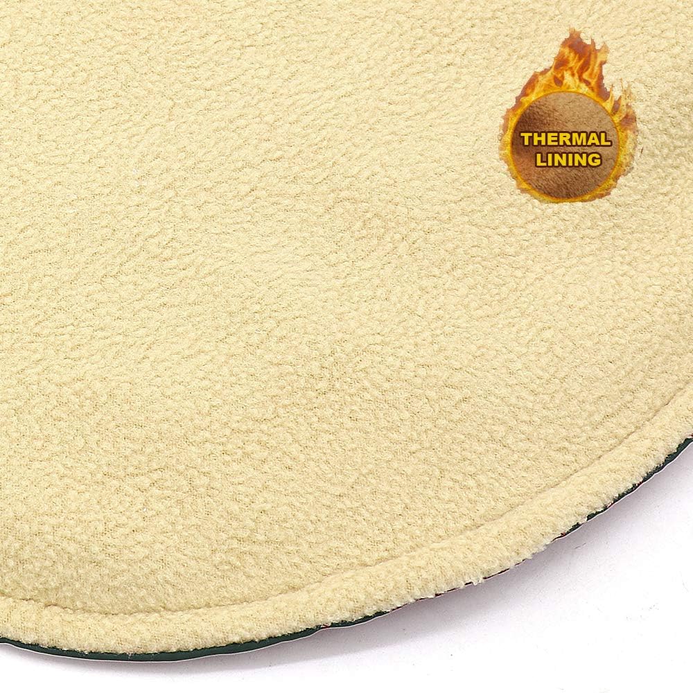 Didog Waterproof Dog Winter Jacket with Turtleneck Scarf,Pets Cold Weather Coats with Soft Warm Fleece Lining,Windproof Snowsuit Outdoor Apparel for Medium Large Dogs,Green : Pet Supplies